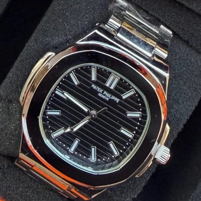 Patek Philippe — Esfera negra,  plateado