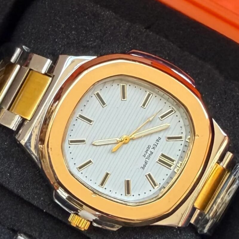 Patek Philippe — Esfera blanca, dorado y plateado